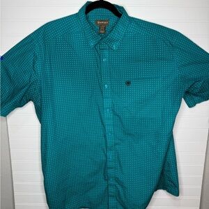 Ariat Men's Turquoise Casual Button Down Shirt